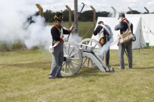 A firing demonstration of the Napoleonic cannon.