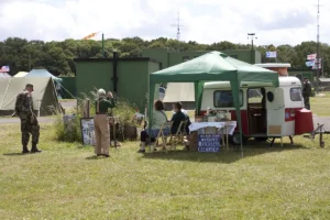 A smaller version of the Suffolk Women's Land Army display.