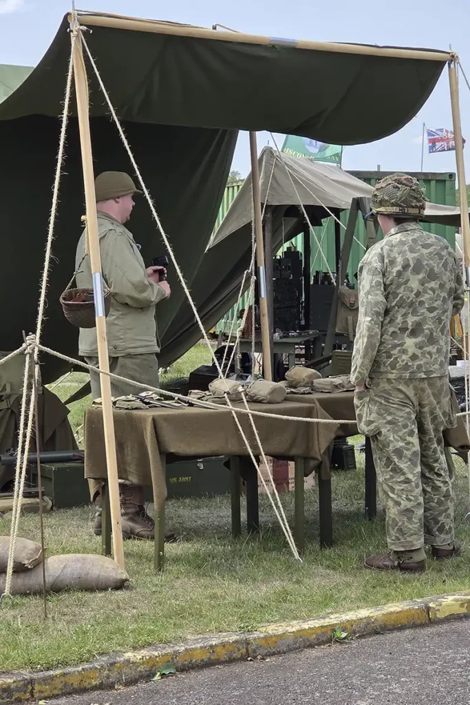 A view of the D-Day experience display area.